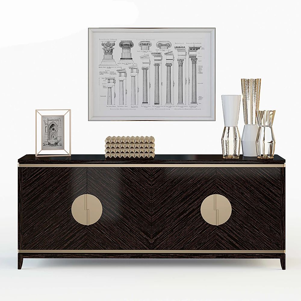 Sideboard & Chest of Drawer / Decorative set 1