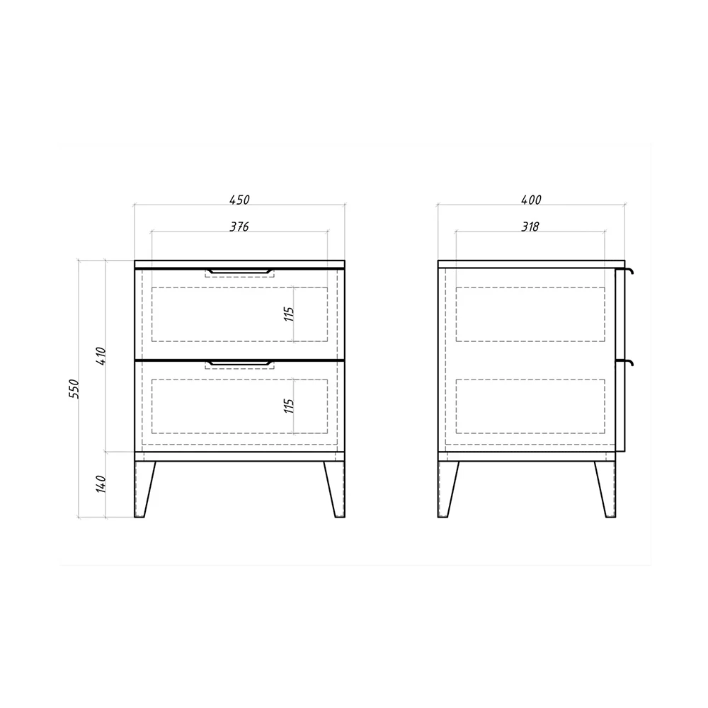 Credenza e Cassettiera 2