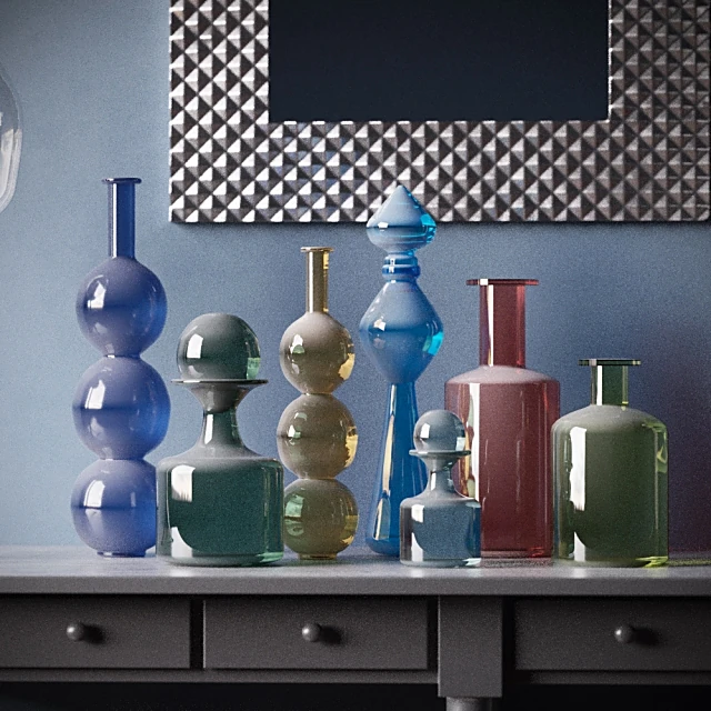 Sideboard & Chest of Drawer / Decorative set 2