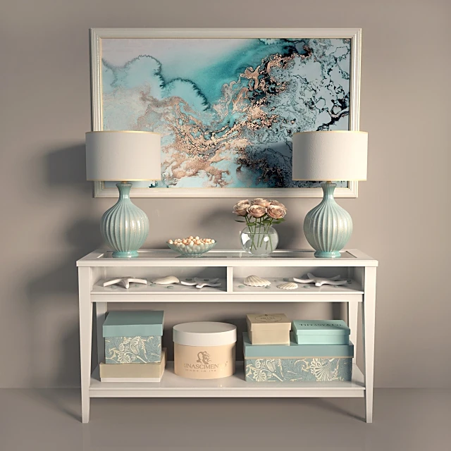 Sideboard & Chest of Drawer / Decorative set 1