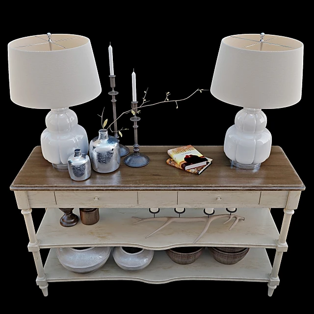 Sideboard & Chest of Drawer / Decorative set 2