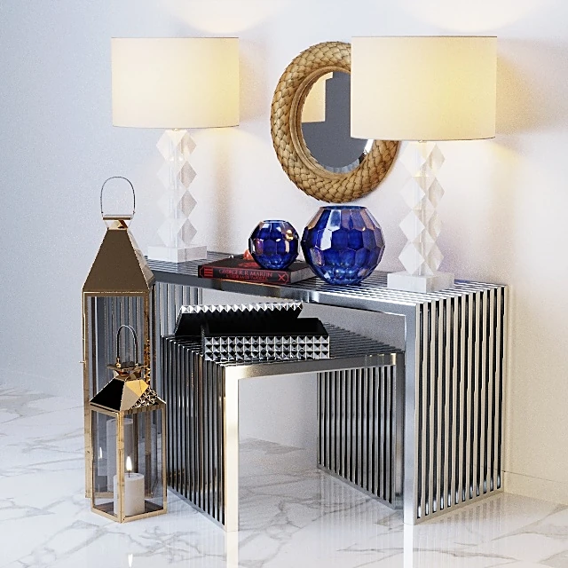 Sideboard & Chest of Drawer / Decorative set / Table lamp 2