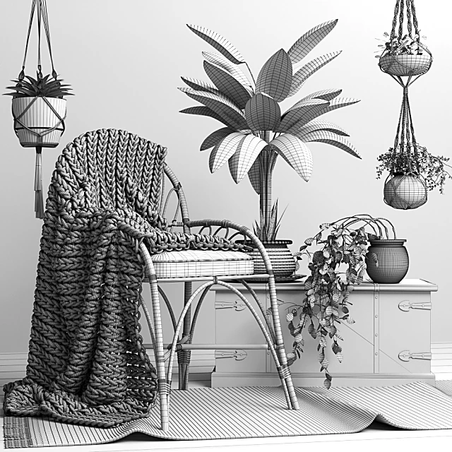 Chairs / Decorative set 2